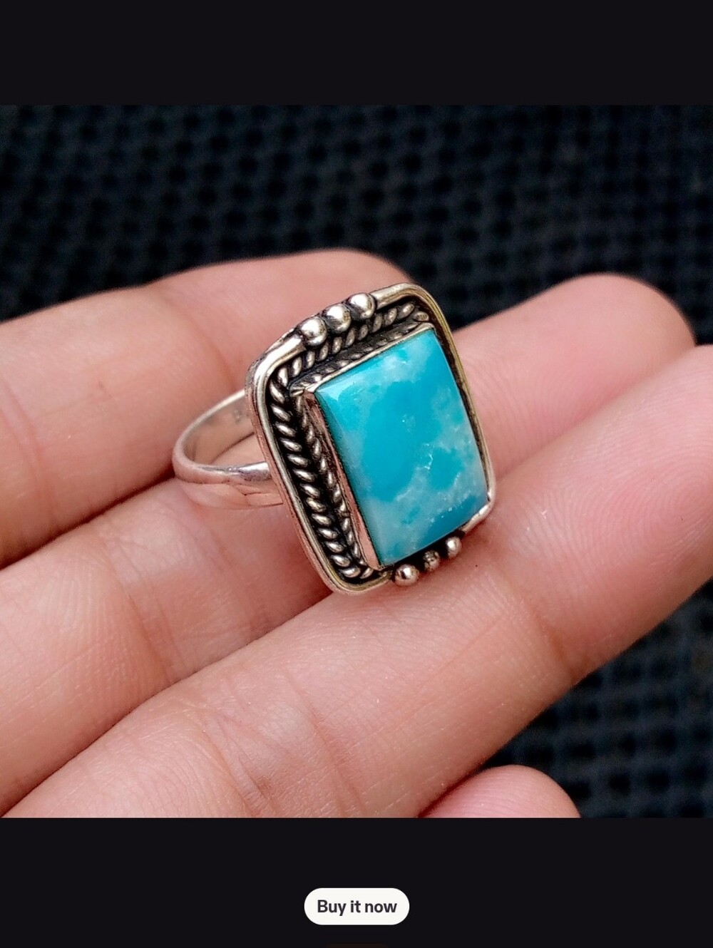 Larimar Set In Sterling Silver - Picture 2 of 4